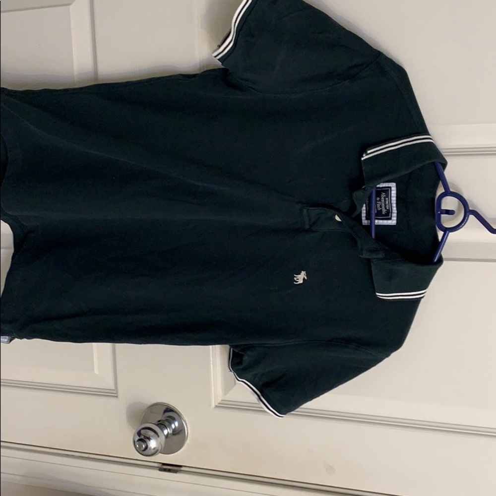 Dark green Abercrombie and Fitch short sleeve polo